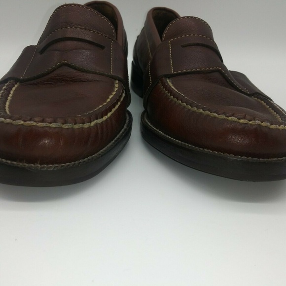 Florsheim Imperial Brown Leather Penny Loafers Slip On Dress Shoes Mens 10.5 D main image 5